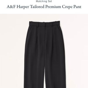 A&F Harper Tailored Premium Crepe Pant 29 short